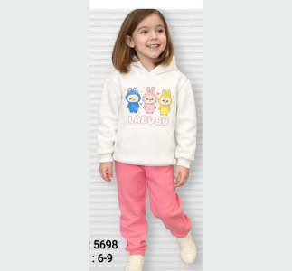 ÇOCUK TK 6-7-8-9 YAŞ 5698 KIZ LABUBU BASKI