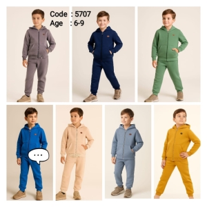 ÇOCUK TK 6-7-8-9 YAŞ 5707 ERKEK FERMUARLI HIRKALI TK