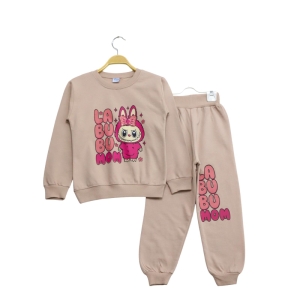 ÇOCUK TK 7-8-9-10 YAŞ 742 KIZ LABUBU MOM BASKILI TAKIM