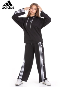 ÇOCUK TK 9-10-11-12 YAŞ 0630 UNİSEX YANLAR ÇITÇITLI ADİDAS BASKILI OYSHO TAKIM