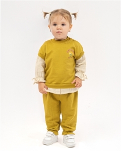 ÇOCUK TK 9-12-18-24 AY 0710 KIZ 0710 ÇİÇEK BASKILI 2 Lİ TAKIM