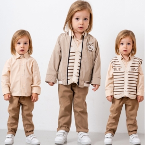 ÇOCUK TK 9-12-18-24 AY 26613 ERKEK 26613 9/24AYLIK KİNG TRİKO YELEK CEKET DÖRTLÜ TAKIM