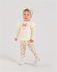 ÇOCUK TK 9-12-18-24 AY 2713 KIZ 2713 LEOPAR MİCKEY 2 Lİ TAKIM