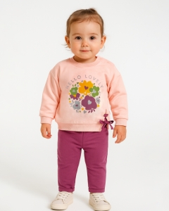 ÇOCUK TK 9-12-18-24 AY 2716 KIZ 2716 HELLO LOVELY 2 Lİ TAKIM