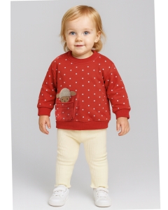 ÇOCUK TK 9-12-18-24 AY 2725 KIZ KUZU NAKIŞLI 2 Lİ TAKIM