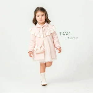 ELBİSE 1-2-3-4 Yaş 2621 KIZ DREAM TRENÇKOT ÇANTALI TAKIM