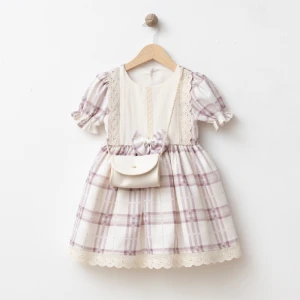 ELBİSE 2-3-4-5 YAŞ 6029 KIZ EKOSELİ ELBİSE