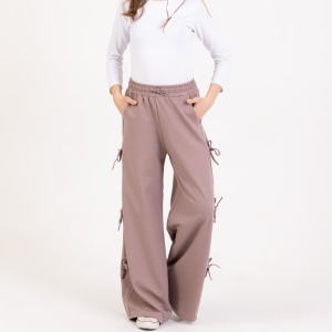 EŞOFMAN 13-14-15-16 YAŞ 20361-2 KIZ YANI BAĞCIKLI BAGGY FIT TEK ALT