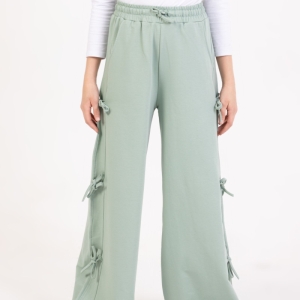 EŞOFMAN 9-10-11-12 YAŞ 20361-1 KIZ YANI BAĞCIKLI BAGGY FIT TEK ALT