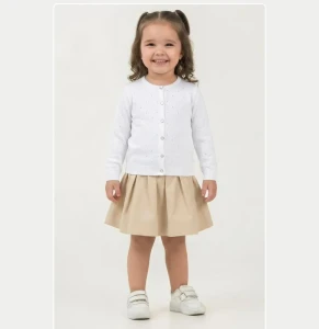 HIRKA 1-2-3-4 YAŞ 2095 KIZ  DELİK DESENLİ KIZ TRİKO