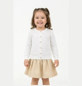 HIRKA 1-2-3-4 YAŞ 2104 KIZ  DESENLİ KIZ TRİKO