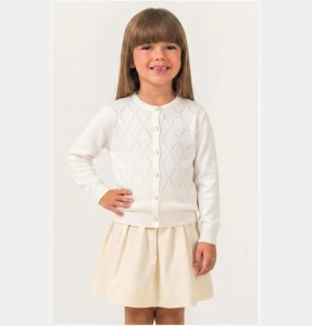 HIRKA 5-6-7-8 YAŞ 2100 KIZ  ÜÇGEN NAKIŞLI KIZ TRİKO