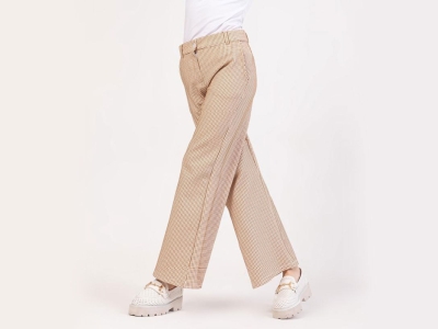 PANTOLON 13-14-15-16 YAŞ 20364-2 KIZ KUTU DESENLİ PANTOLON