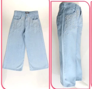 PANTOLON 13-14-15-16 YAŞ 63022 KIZ ELEYSA KIZ KOT PANTOLON