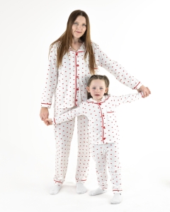 PİJAMA 16-16 YAŞ 3001 KIZ ANNE-KIZ PİJAMA TAKIM S/M/L/XL