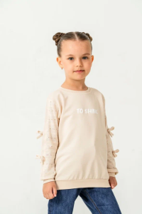 SWEAT 1-2-3-4 Yaş 12523 KIZ KIZ İKİİP TO SHİNE TEK SWEAT