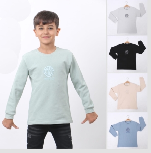 SWEAT 1-2-3-4 Yaş 9983 ERKEK JAKARLI SWEAT