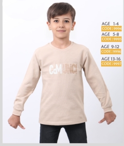 SWEAT 1-2-3-4 Yaş 9994 ERKEK JAKARLI SWEAT