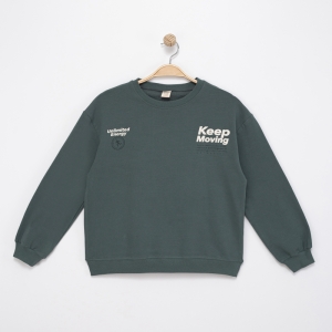 SWEAT 10-11-12-13 YAŞ 9995-4 ERKEK KEEP MOVİNG BASKILI SWEAT
