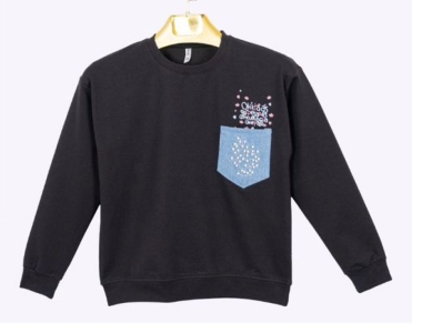 SWEAT 13-14-15-16 YAŞ 4501 KIZ KOT CEPLİ