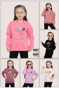 SWEAT 3-4-5-6-7 YAŞ 15137 KIZ İFBA SWEAT ALWAYS ÇİÇEKLER