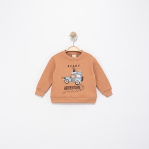 SWEAT 6-12-18-24 AY 9935-1 ERKEK READY FOR ADVENTURE BASKILI SWEAT