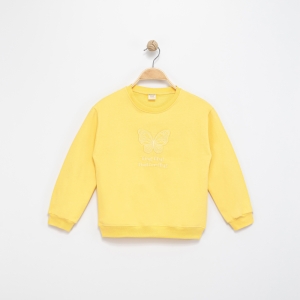 SWEAT 6-7-8-9 YAŞ 1456-3 KIZ KELEBEK NAKIŞLI SWEAT