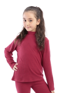 SWEAT 6-7-8-9 YAŞ 2070-3 KIZ BALIKÇI FİTİLLİ TRİKO