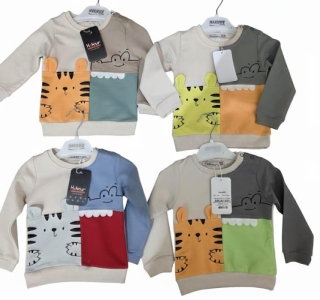 SWEAT 6-9-12-18 AY 12565 ERKEK 06-18 AY ERK TİMSAH GARNİLİ SWEAT