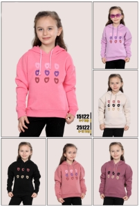 SWEAT 8-9-10-11-12 YAŞ 25122 KIZ İFBA KAPŞON KALPLER SÜZÜNE