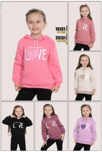 SWEAT 8-9-10-11-12 YAŞ 25131 KIZ İFBA KAPŞONLU LOVE SÜZÜNE
