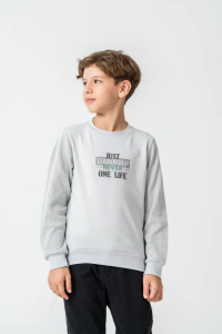 SWEAT 9-10-11-12 YAŞ 12552 ERKEK ERKEK İKİİP JUST ONE LİFE TEK SWEAT