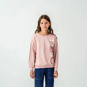SWEAT 9-10-11-12 YAŞ 12580 KIZ 9-12 YAŞ ÇİZGİLİ KUMAŞ SPORT SWEAT