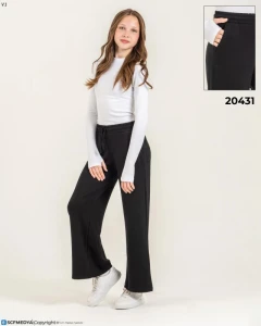 TEK ALT 11-12-13-14-15 YAŞ 20431.2 KIZ MODAL KUMAŞ PALAZZO TEK ALT