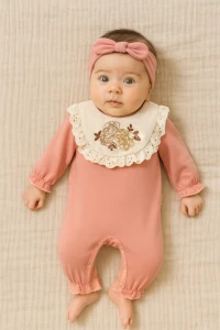 TULUM 3-6 AY 2883 KIZ BABY GÜL KANAVİÇE NAKIŞLI