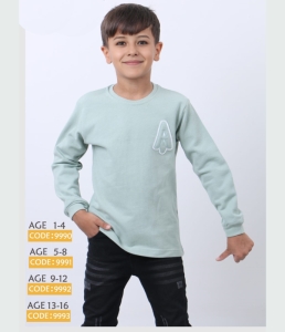 TUNİK 18 Ay,24 Ay,3 Yaş,4 Yaş 9990 ERKEK JAKARLI SWEAT