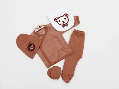 ZIBIN 0-3 AY BABYİM 2023 ERKEK AYICIKLI 5Lİ