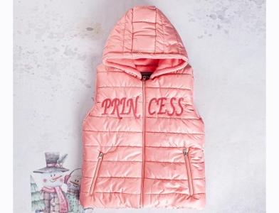 YELEK 5-6-7-8 YAŞ 24307 KıZ PRINCESS NAKIŞLI KAPİTONE YELEK